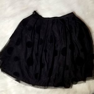 Black Topshop midi skirt